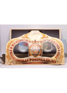 2009 - SAN MARINO Confezione Postale con stereoscopio e francobolli 3D 